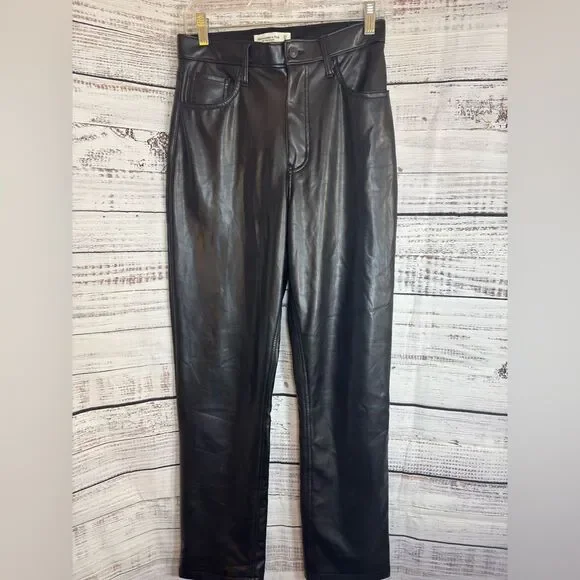 Abercrombie &‎ Fitch Pants Womens Sz 27 the 90s straight high rise Curve love - Picture 2 of 11